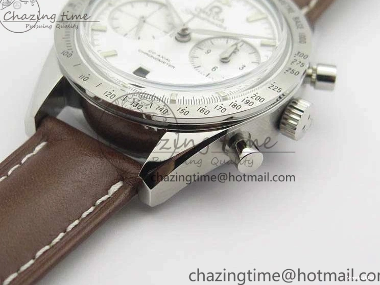 1221 Speedmaster ’57 Co-Axial OMF 1:1 Best Edition White Dial Silver Markers A9300 (Free Leather Strap) Efficient 8133
